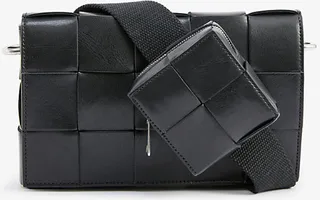 Black Cassette Leather Cross-body bag