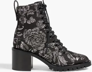 Cruz 65 metallic brocade ankle boots