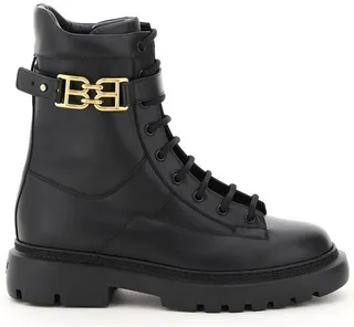 Bally Gioele Logo Plaque Lace-Up Boots