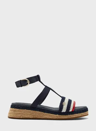 Crochet Platform Wedge Sandals