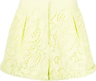 Embroidered High-Waisted Shorts