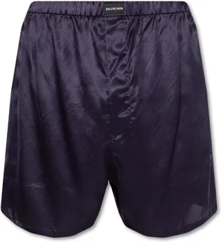 Balenciaga Logo Patch Elasticate Waistband Pyjama Shorts