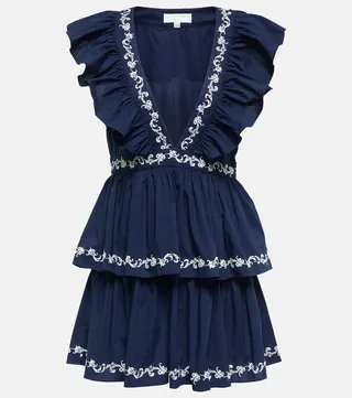 Miranda embroidered minidress
