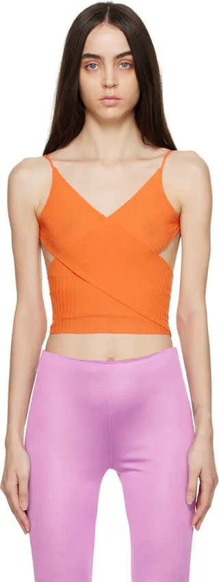 Gimaguas Orange Cross Camisole