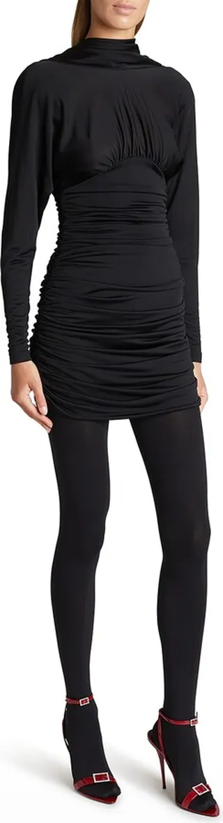 Ruched Body-Con Mini Dress