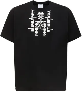 Printed cotton jersey t-shirt
