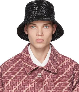 We11done Black Quilted Bucket Hat
