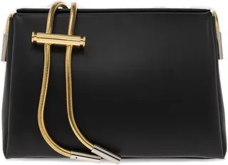 Marni Foldover Top Chained Shoulder Bag