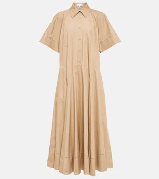 Casey cotton poplin shirt dress