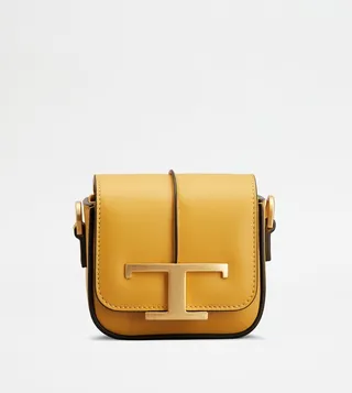 T Timeless Crossbody Bag in Leather Micro