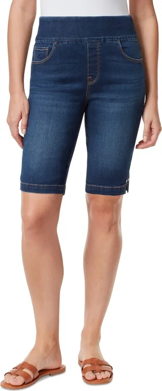 Gloria Vanderbilt Women's High-Rise 11" Pull-on Bermuda Shorts
