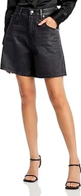 alexanderwang.t Oversized Denim Shorts