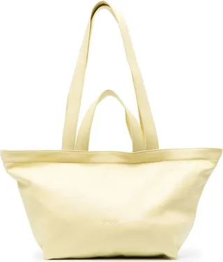 Logo-Embossed Zipped Tote Bag