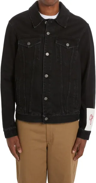 Logo Patch Denim Jacket