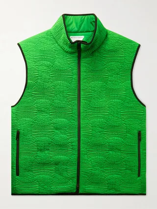 Intrecciato Padded Shell Gilet