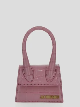 Jacquemus Logo Lettering Embossed Shoulder Bag