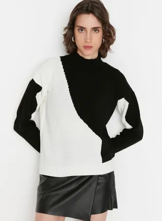 Colorblock Knitted Sweater