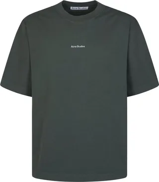 Acne Studios Micro Logo Printed Crewneck T-Shirt
