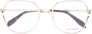 Clear Overzise-Frame Glasses