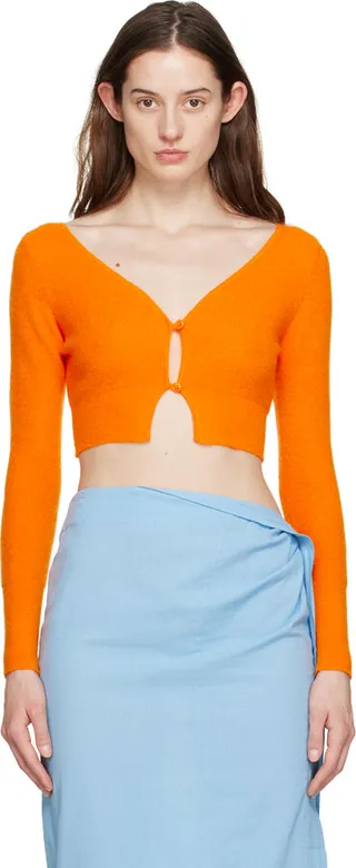 Jacquemus Orange Le Papier 'Le Cardigan Alzou' Cardigan