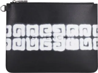 Givenchy 4G Tag Effect Printed Large Pouch