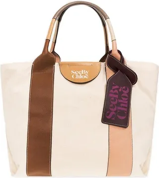 See by Chloé Laetizia Logo-Printed Tote Bag
