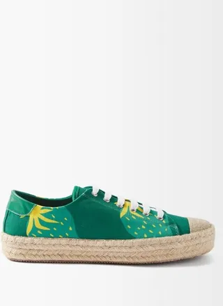 Printed-canvas Espadrilles Trainers