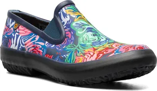 Patch Floral Waterproof Slip-On Shoe