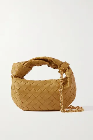 Bottega Veneta - Jodie Mini Knotted Intrecciato Leather Tote - Neutrals