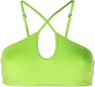Keyhole Crossover-Strap Bikini Top