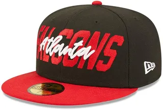 Men's New Era Black and Red Atlanta Falcons 2022 Nfl Draft On Stage 59FIFTY Fitted Hat