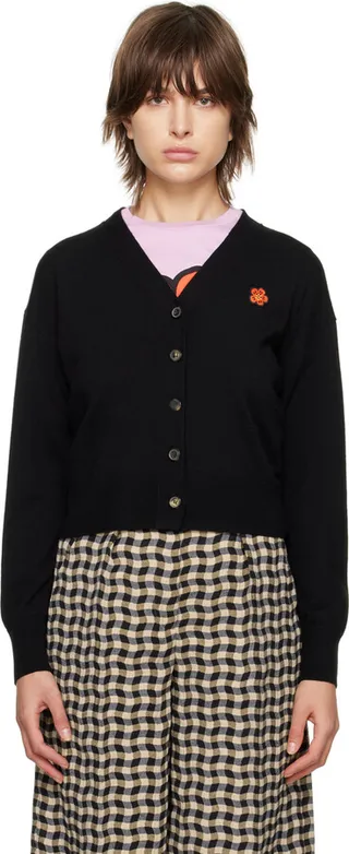 Kenzo Black Kenzo Paris Boke Flower Cardigan
