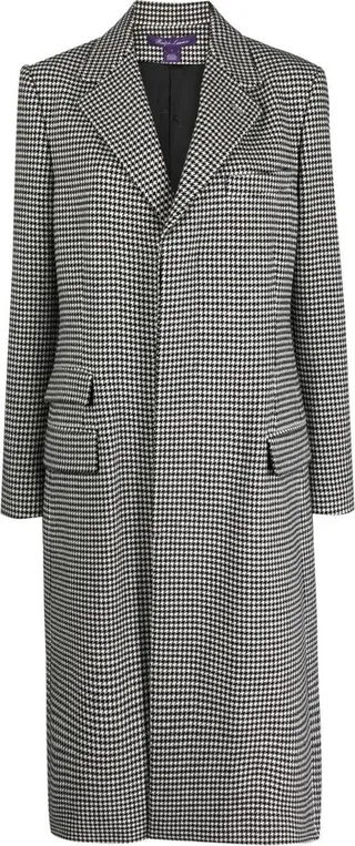 Wells houndstooth wool coat