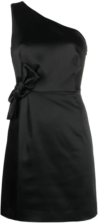 One-Shoulder Bow-Detail Minidress