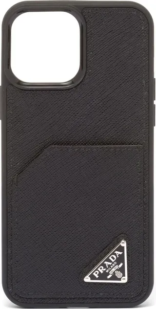 Saffiano leather iPhone 13 Pro Max case