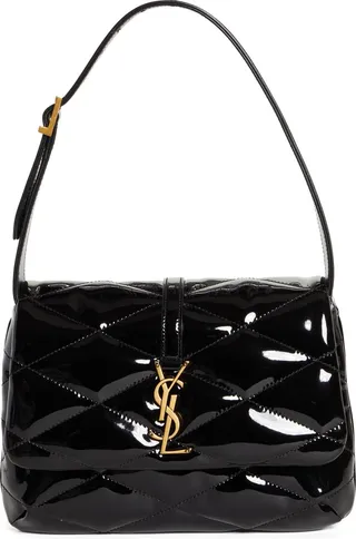 Le 5 à 7 Puffer Patent Shoulder Bag