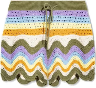 Zimmermann Openwork Drawstring Shorts