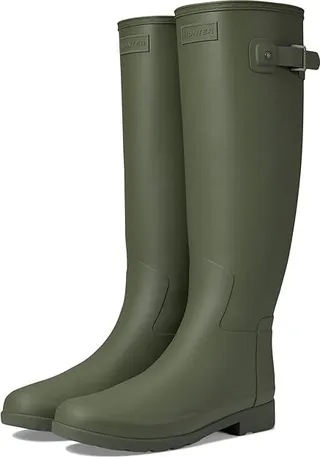 Hunter Original Refined Rain Boots (Lichen Green) Women's Boots
