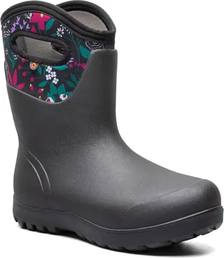 Neo Classic Mid Cartoon Flower Waterproof Rain Boot