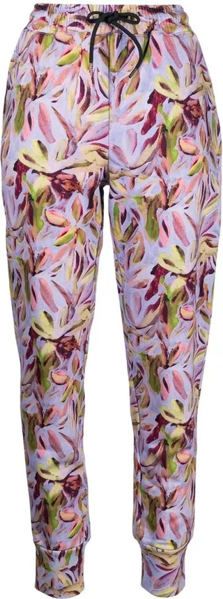 Floral-Print Drawstring Track Pants