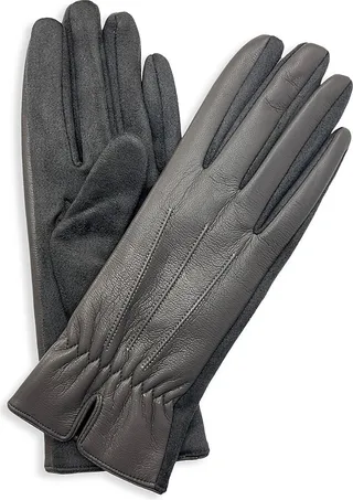 Vegan Leather Touch Screen Gloves