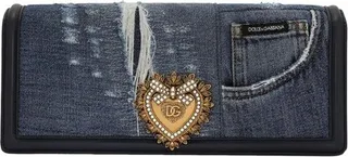 Patchwork denim Devotion baguette bag