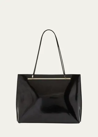 Suzanne Leather Shopping Tote Bag