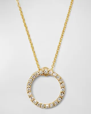 Tiny Treasure Circle of Life Necklace with Diamonds