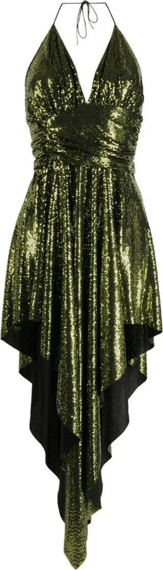 Asymmetric Backless Dress