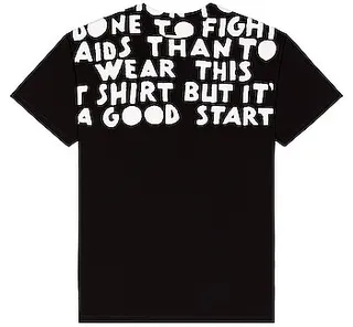 Maison Margiela Aids Logo in Black