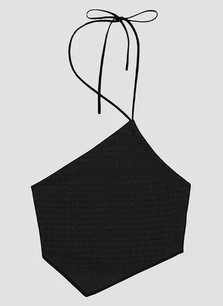 Nanushka Sky Halter Neck Top