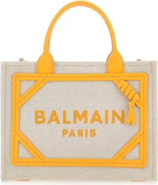 Balmain Two-Toned Logo Printed Shoulder Bag