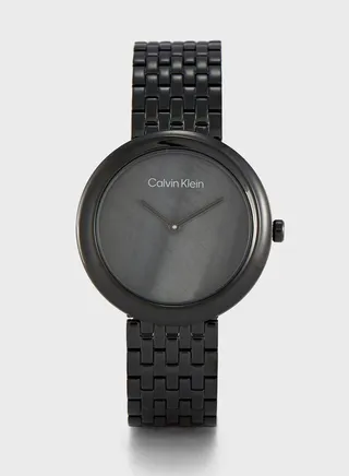Twisted Bezel Analog Watch