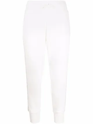 Embroidered-Trim Sweatpants